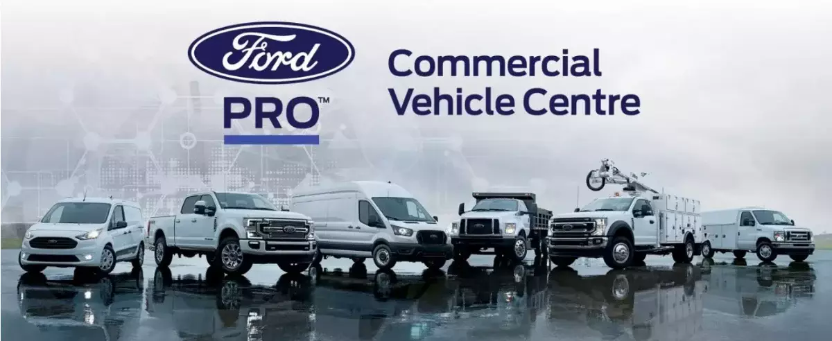 Ford Pro Commercial Vehicle Centre lineup
